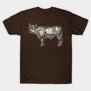 Beef Butcher Chart T-Shirt